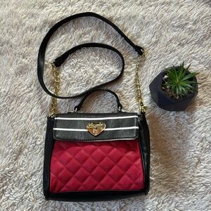 Betsey Johnson Swag North South Crossbody Heart and tote bag